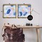Stupell Industries Oval Lavender Blue Abstract 2 pc Framed Floater Canvas Wall Art Set Design by Melissa Wang
